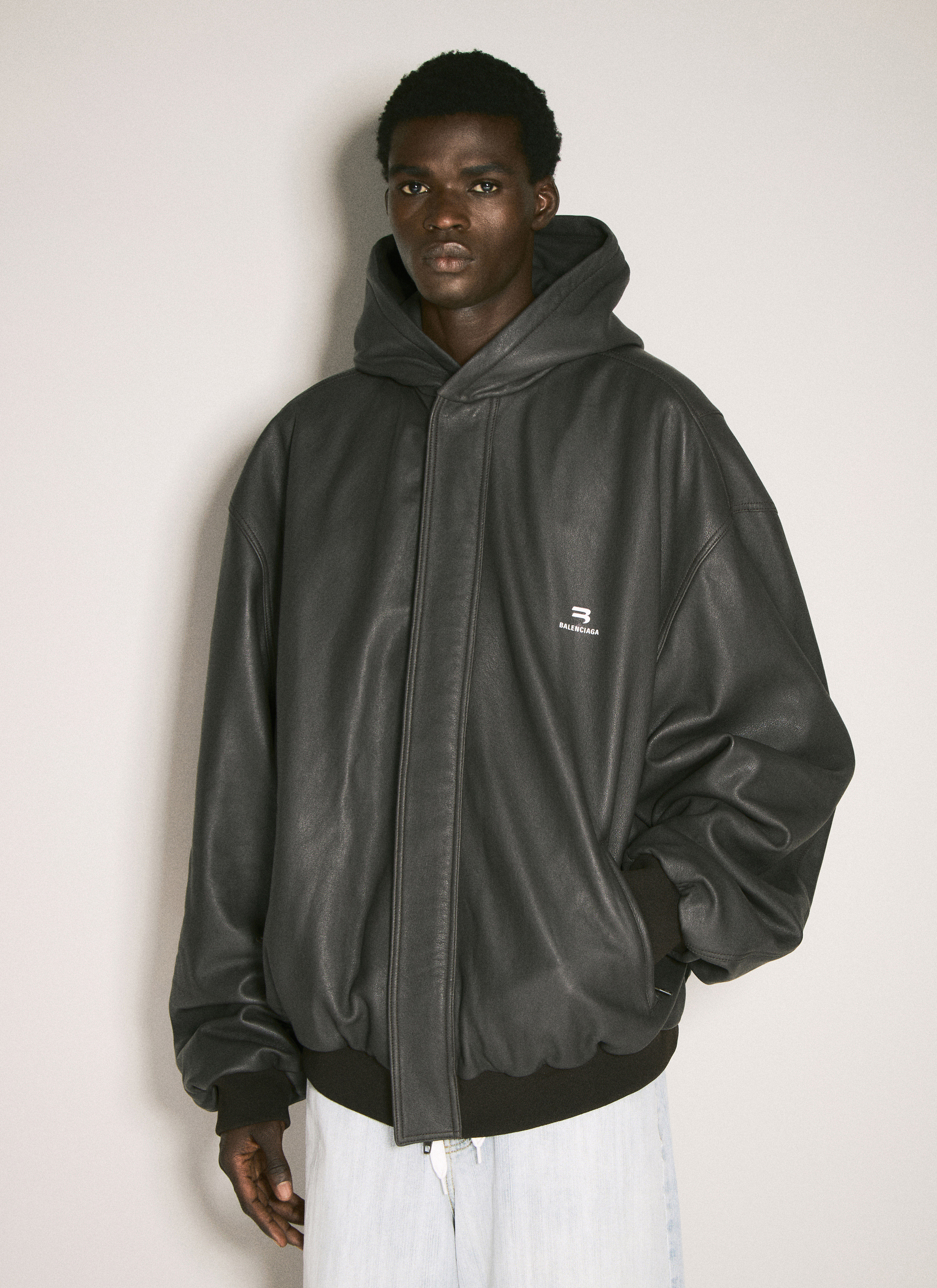 Balenciaga Men s Taxi Blouson Jacket in Brown LN CC