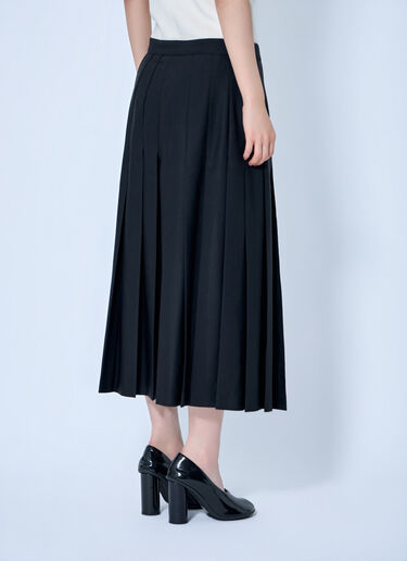 LN-CC® - Chloé: Virgin Wool Skirt with Buckles - Black Chloé Virgin Wool Skirt with Buckles Black chl0263021