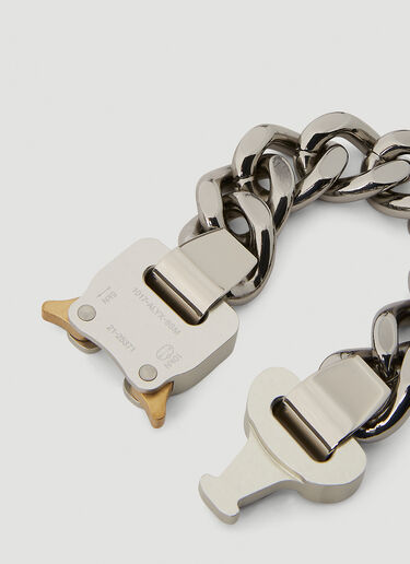 1017 ALYX 9SM Rollercoaster Buckle Bracelet Silver aly0152013