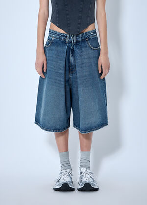 Balenciaga Folded Shorts Blue bal0264009