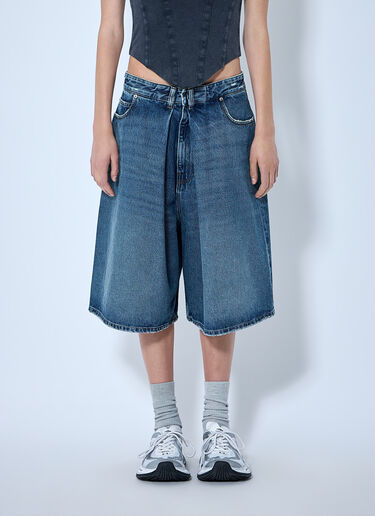 Balenciaga Folded Shorts Blue bal0264009