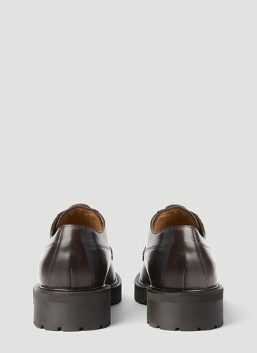 Dries Van Noten Leather Lace-Up Shoes Dark Brown dvn0156031