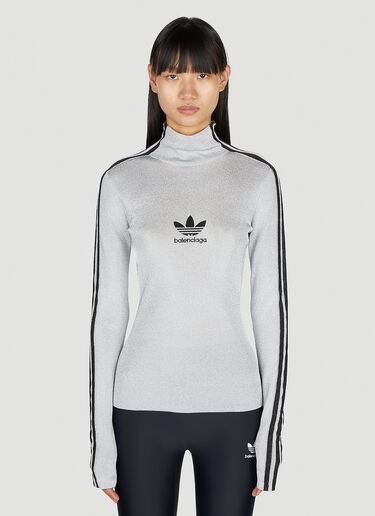 Balenciaga x adidas 메탈릭 로고 탑 실버 axb0251007