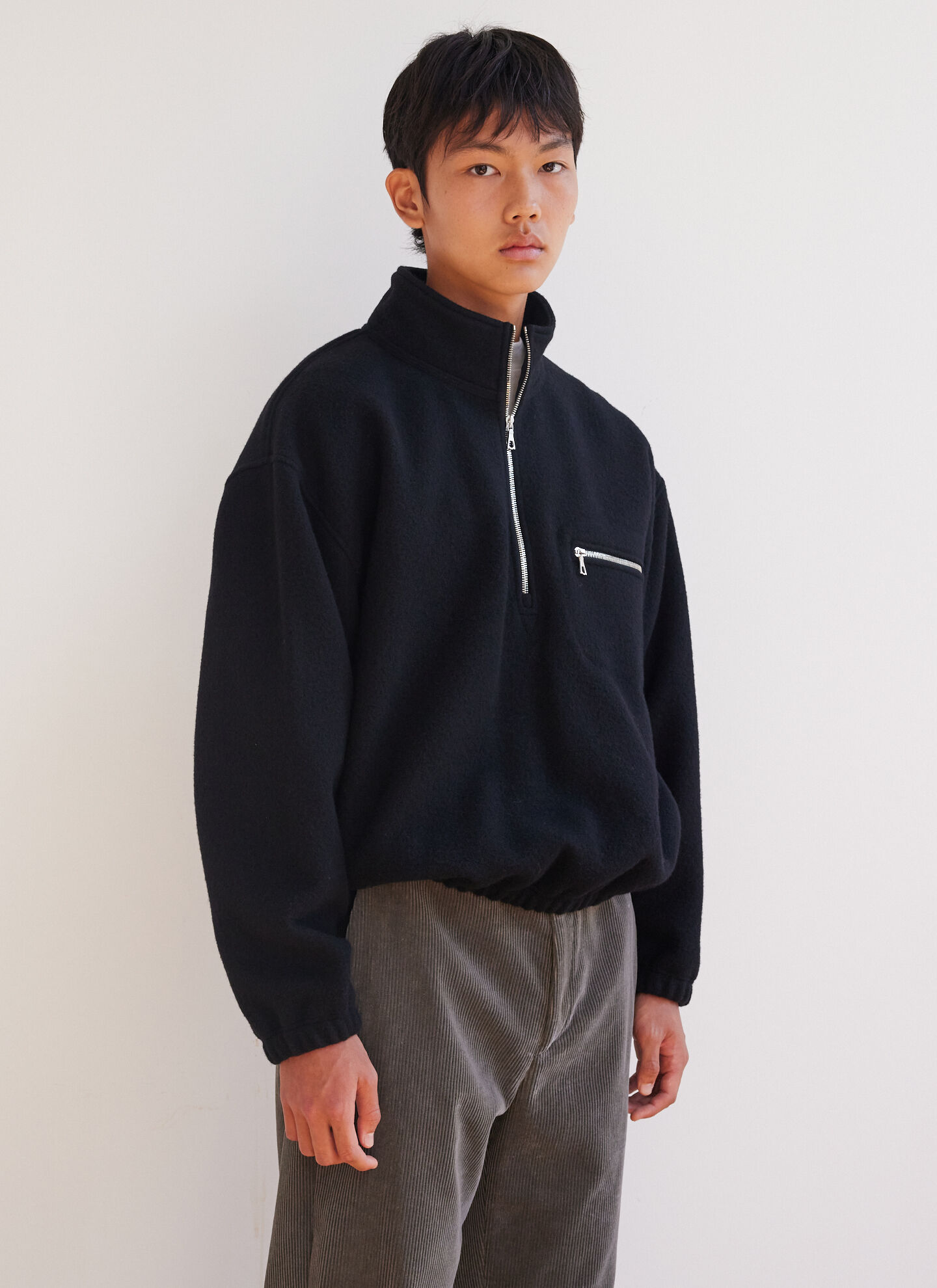 RIER Men s Fleece Sweatshirt in Black LN CC