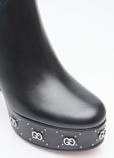 Gucci GG Studs Platform Boots Black guc0253093