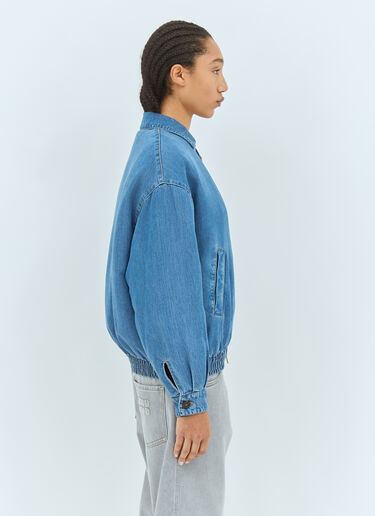 Miu Miu Padded Denim Jacket Blue miu0258062