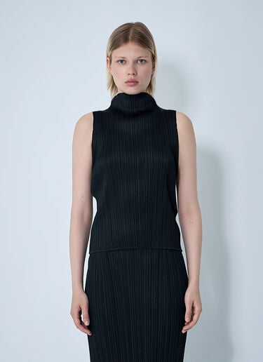 Pleats Please Issey Miyake Pleated Top Black plp0261008
