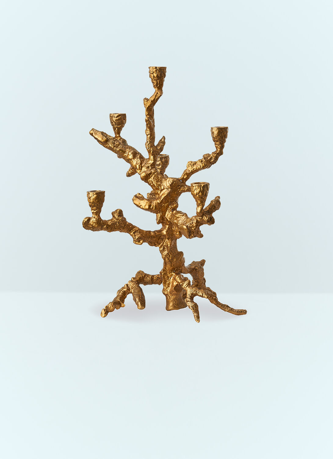Shop Polspotten Apple Tree Large Candle Holder In Gold