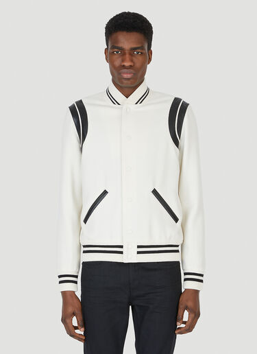 Saint Laurent Teddy Jacket White sla0147003