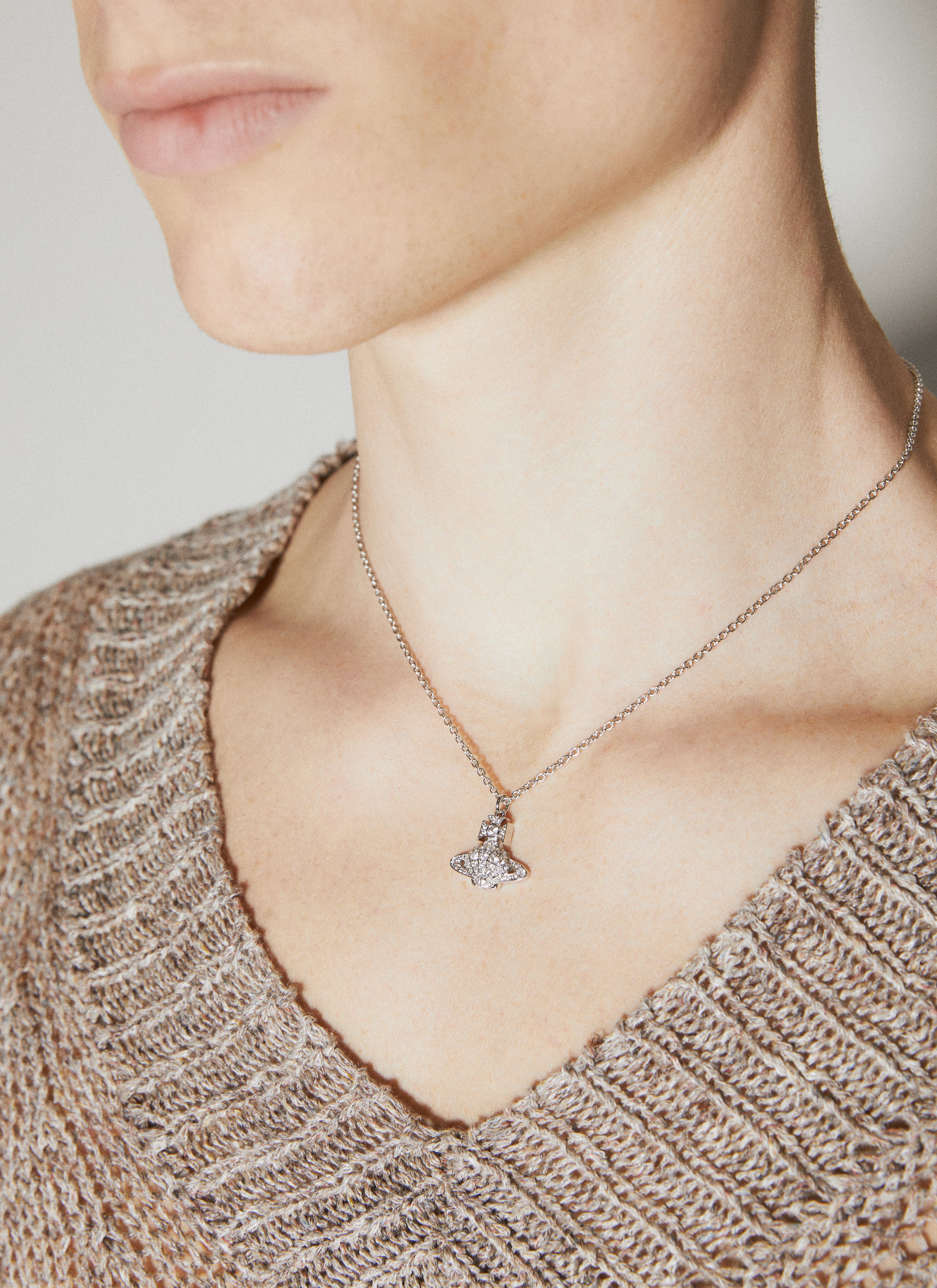 Vivienne Westwood Natalina Pendant Necklace en Silver pour homme LN CC