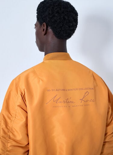 Martine Rose Bomber Jacket with Ribbed Trims Orange mtr0164006