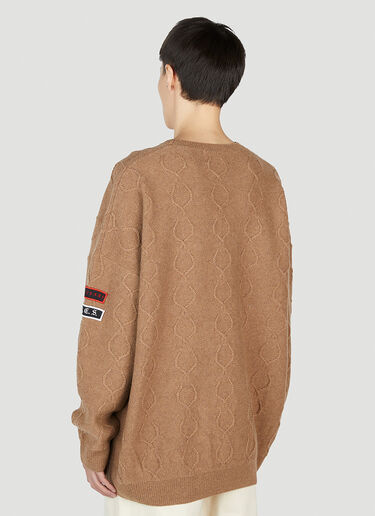 Raf Simons x Fred Perry Patched Oversized Sweater Camel rsf0152004