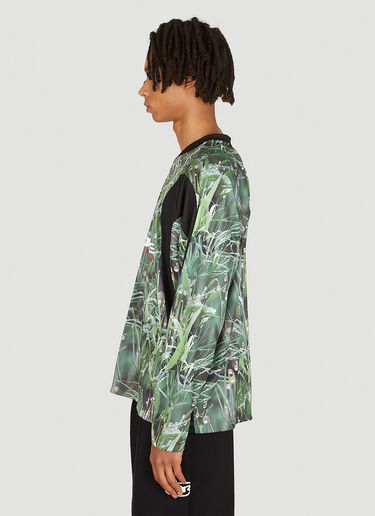 Martine Rose Panelled Football Jersey Top Green mtr0154002