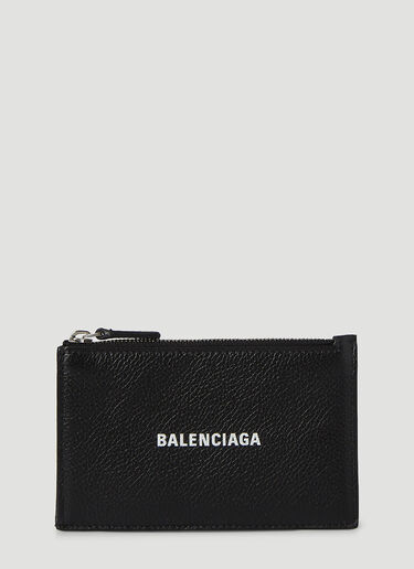 Balenciaga Cash Zip-Fastening Card Holder Black bal0145048