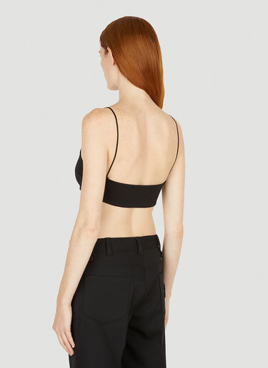 Miu Miu Camisole Crop Top Black miu0251007