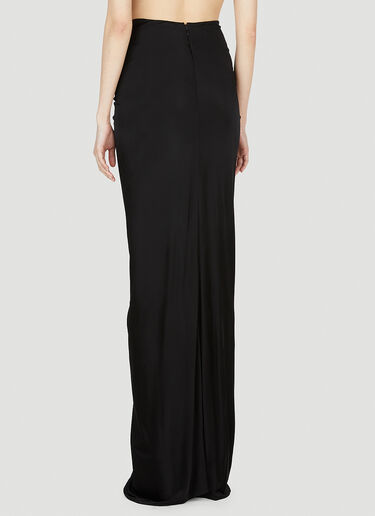 Saint Laurent 缩褶裙 黑色 sla0252025