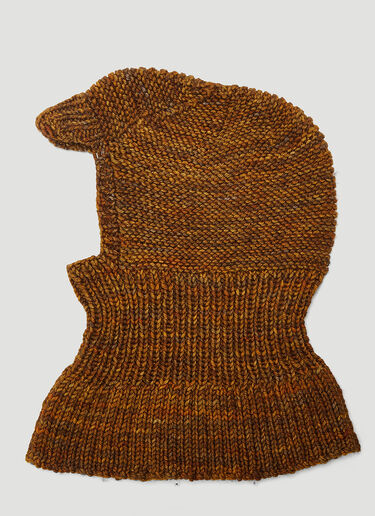 Mass Embellished Merino Wool Balaclava Brown mas0344011