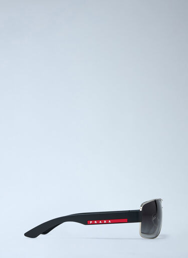 Logo Motif Sunglasses Prada Linea Rossa Logo Motif Sunglasses Black lpl0362004