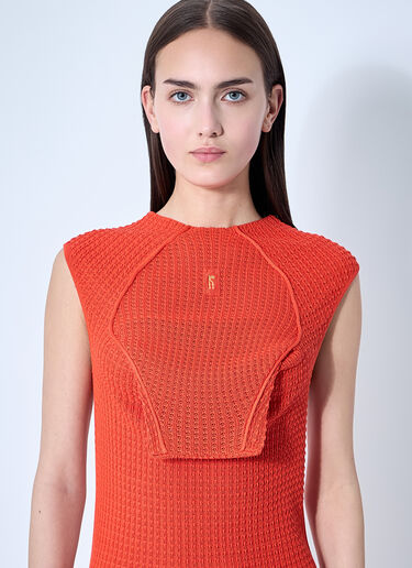 Kiko Kostadinov Vecto Knit Dress Red kko0260008