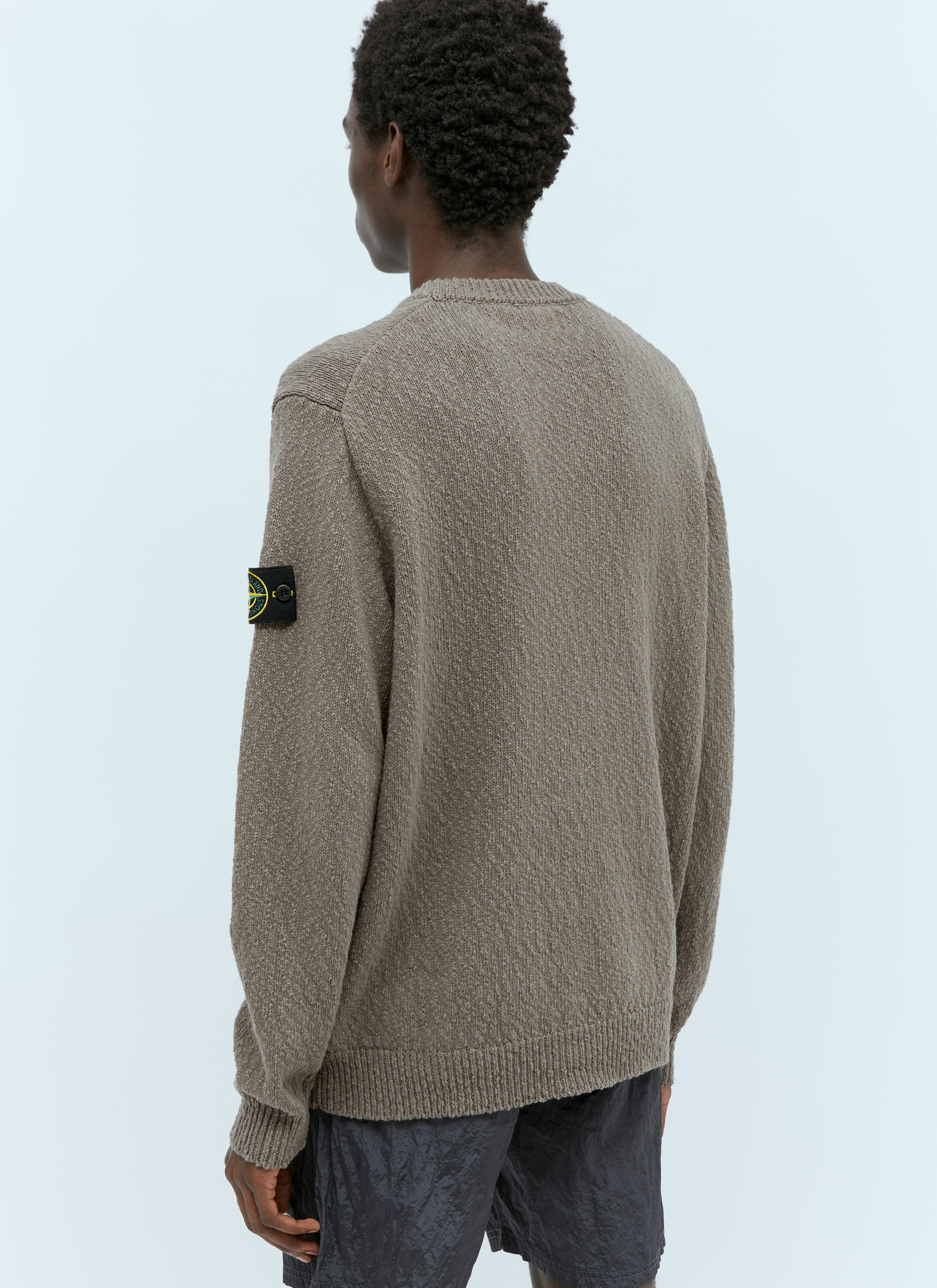 Stone island textured knit jacket discount