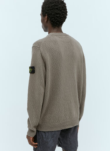 Stone Island Textured Knit Sweater Grey sto0156084