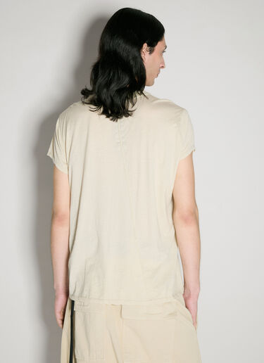 Rick Owens DRKSHDW スモール レベル Tシャツ クリーム drk0156015