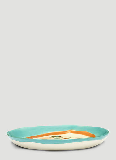 Serax Set of Four Feast Face 2 Extra Small Plates Blue wps0670085