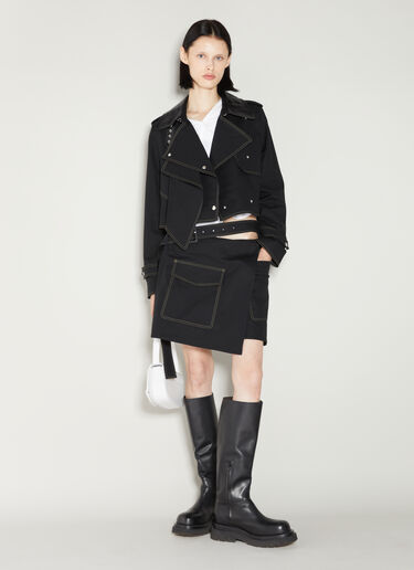 Helmut Lang Cropped Trench Jacket Black hlm0253004