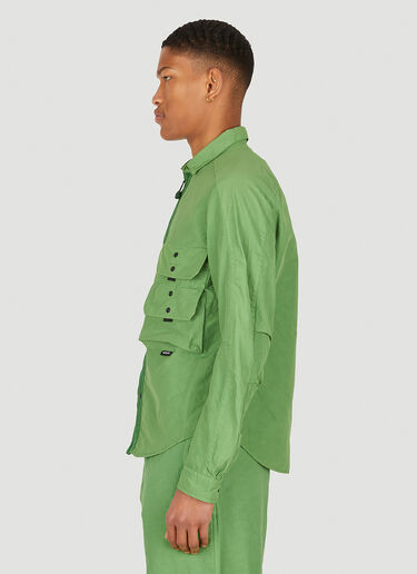Nemen Cleo Zip Front Cargo Overshirt Green nem0148004