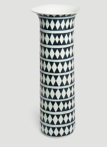 L'Objet Large Tribal Diamond Vase Black wps0642303