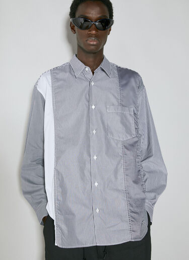 Comme des Garçons Homme Long Sleeve Panelled Shirt Grey cdh0154003