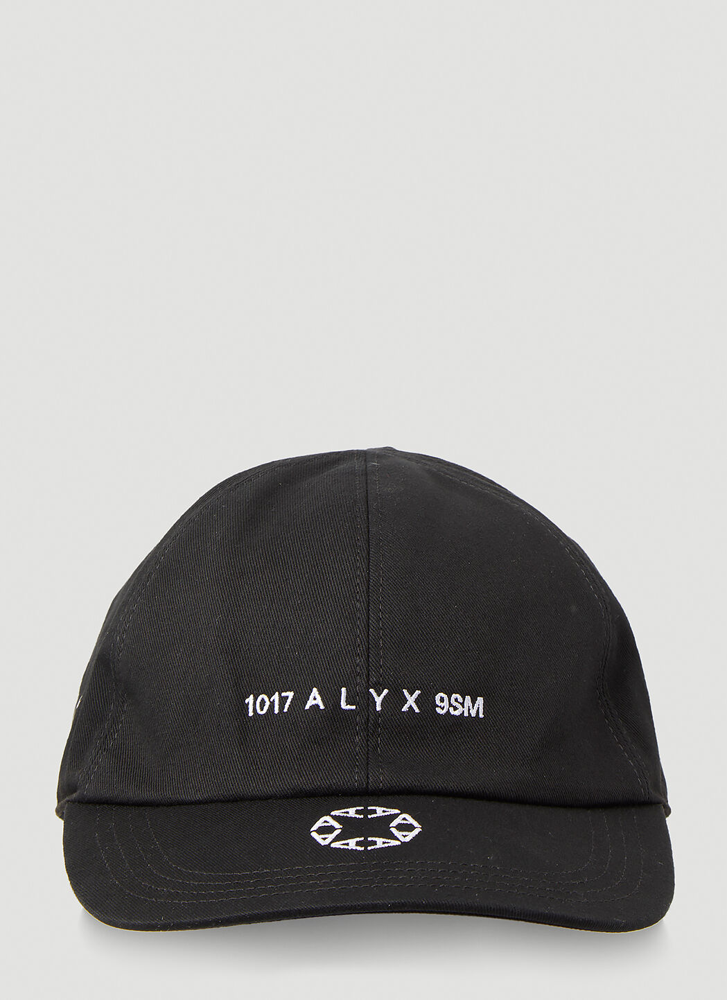 1017 ALYX 9SM 로고 베이스볼 캡 그레이 aly0152002