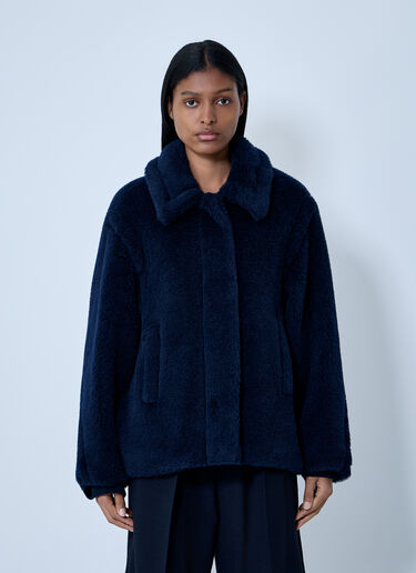 Wool-And-Silk-Blend Coat Max Mara Wool-And-Silk-Blend Coat Navy max0263020