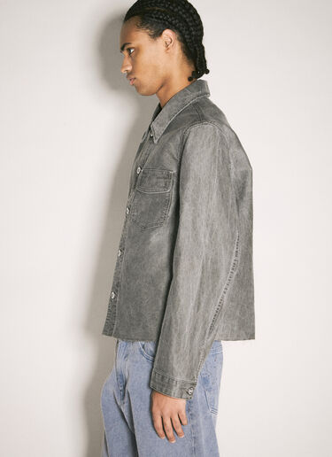 Our Legacy Cut Rebirth Denim Jacket Grey our0158004
