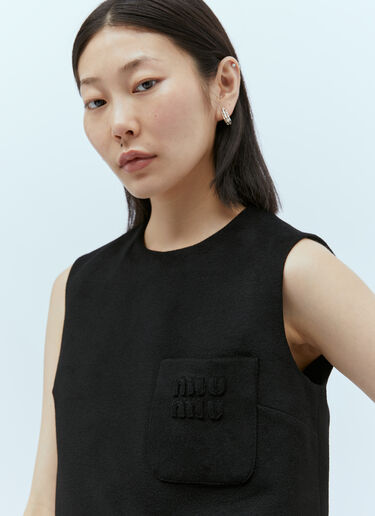 Velour Top Miu Miu Velour Top Black miu0254019
