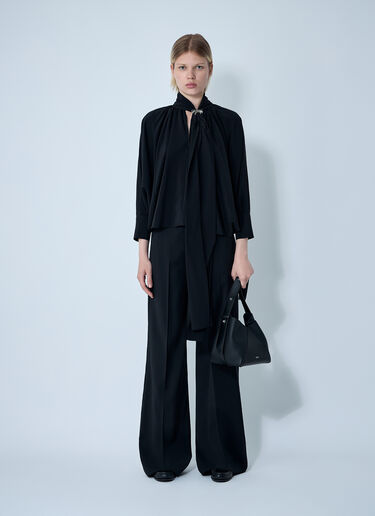Max Mara Silk Blouse Black max0261009