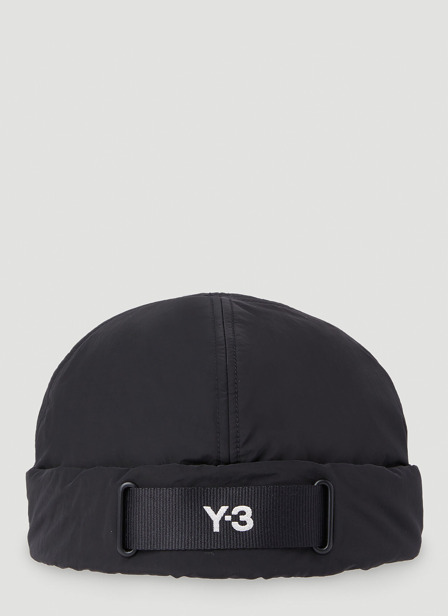 Y-3 Logo Embroidery Beanie Hat In Black