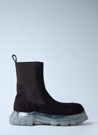 Rick Owens Suede Beatle Bozo Tractor Boots Brown ric0159037