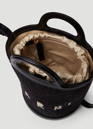 Marni Tropicalia Mini Bucket Shoulder Bag Black mni0251049