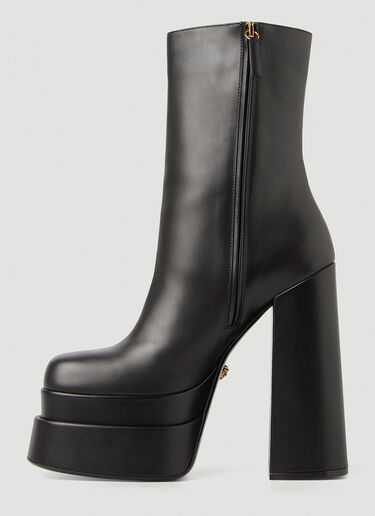 Versace Intrico Platform Boots Black vrs0249055