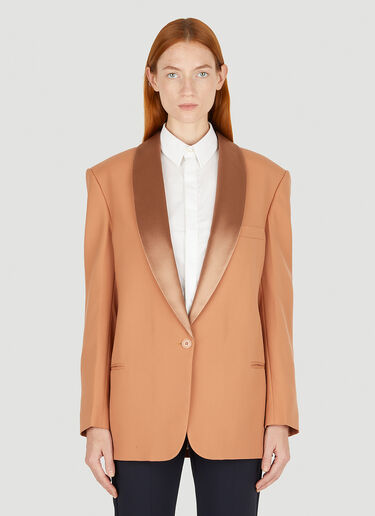 Stella McCartney Contrasting Lapel Blazer Orange stm0250009