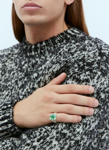 Baguette Cut Bound Willow Ring Bleue Burnham Baguette Cut Bound Willow Ring Silver bbm0354001