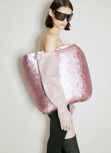 Rick Owens Sequin Embroidered Donut Jacket Pink ric0254006