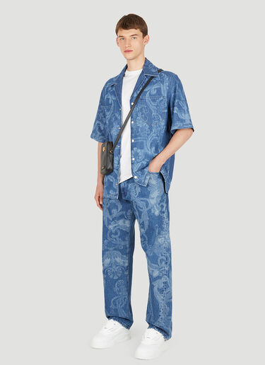 Versace Baroque 牛仔裤 蓝 ver0149019