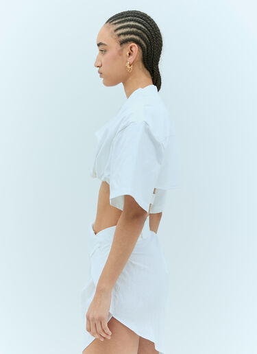 Jacquemus Le Bahia Court T 恤 白色 jac0256040