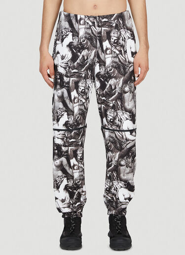 UNDERCOVER Graphic Print Pants Black und0152003