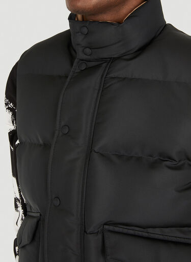 Alexander McQueen グラフィティプリント ノースリーブジャケット ブラック amq0149030