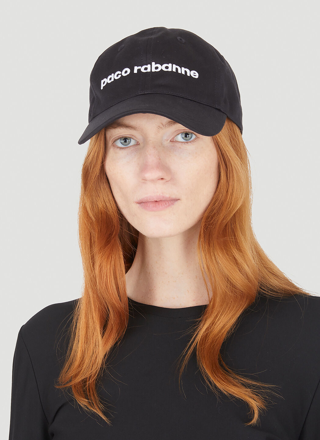 【送料無料】 パコラバンヌ レディース 帽子 アクセサリー Paco Rabanne Logo Cap Black | ReVida 楽天市場店