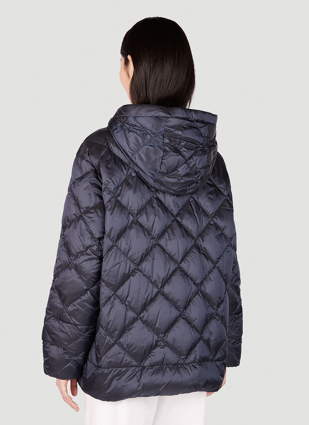 Max Mara Cisoft Quilted Jacket in Navy LN CC