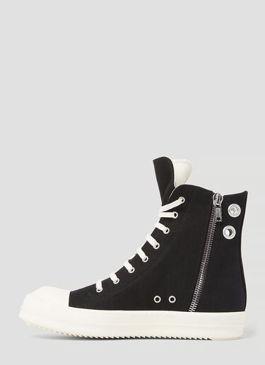 Rick Owens DRKSHDW 牛仔布高帮运动鞋 黑色 drk0154017
